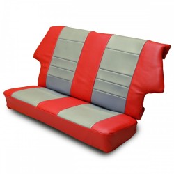 COBRA/コブラ OLD MINI（オールドミニ）リアシートカバー レッド×グレーレザー Mark1 spec.