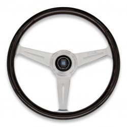 NARDI/ナルディ CLASSIC（クラシック）INK BLACK WOOD & POLISH SPOKE（インクブラックウッド＆ポリッシュスポーク）日本限定モデル 36φ 商品番号：N125