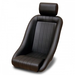 COBRA/コブラ CLASSIC（クラシック）ブラックレザー ヘッドレスト付「COBRA」ロゴ（マーク）無し仕様 【大型商品】